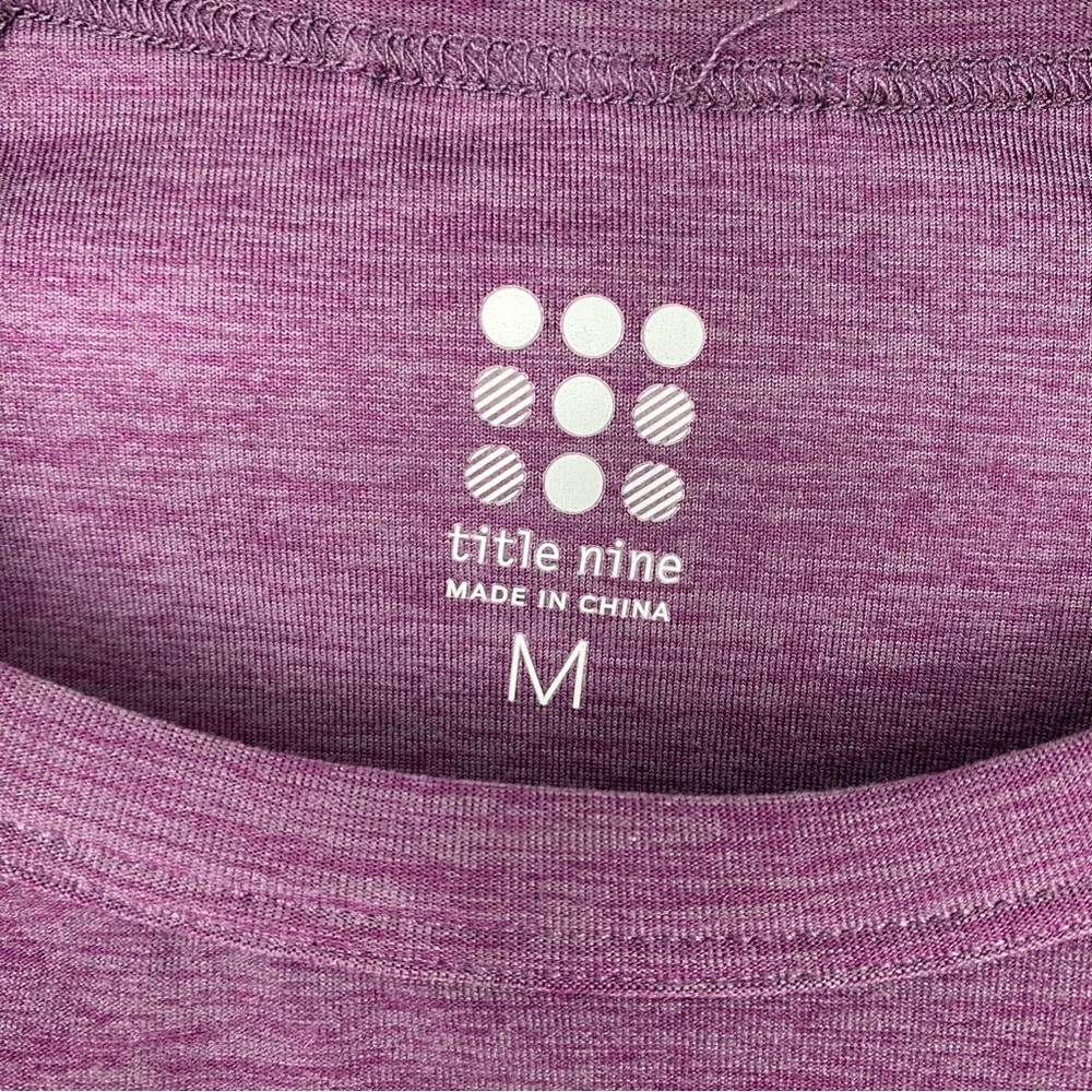 Title Nine Grace Raglan Tee Long Sleeve Purple - Picture 7 of 9